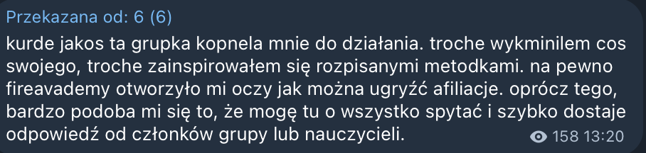 Opinia od użytkownika 6 o grupie FireAcademy